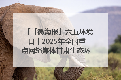 「微海报」六五环境日｜2025年全国重点网络媒体甘肃生态环保行走进凉州区